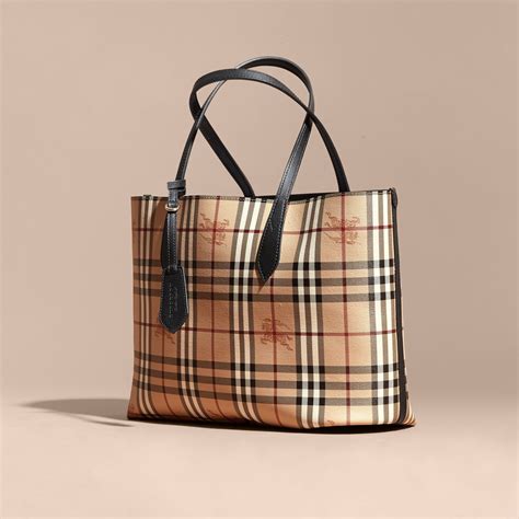 burberry haymarket check tote handbag|Burberry haymarket tote medium.